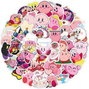 KIRBY Character Cartoon Stickers (25‎ pc) SO CUTE!!!